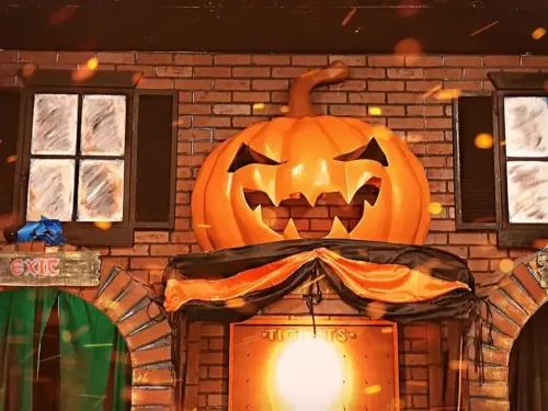 An exhibit in the Halloween Museum in Salem, Massachusetts